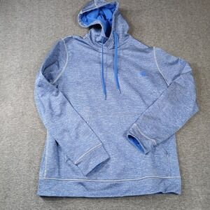 Adidas Climawarm Hoodie Mens XL‎ Blue Heathered Pullover Sweatshirt AY7623